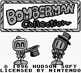 Bomberman Collection title screen for GameBoy